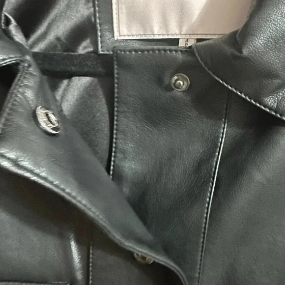BCBGeneration vegan black leather jacket size L - Picture 6 of 13